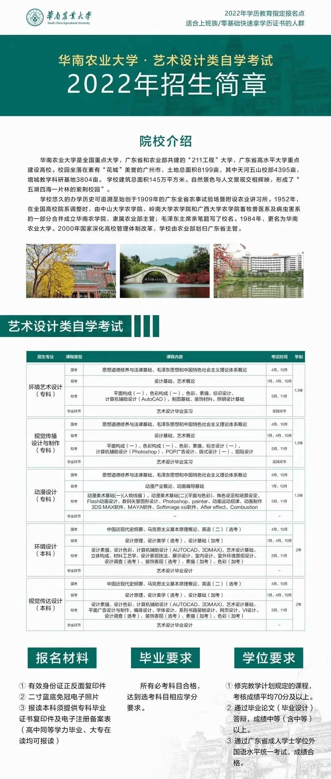 华南农业大学几年制